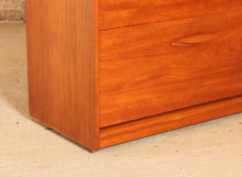 Load image into Gallery viewer, Mid Century teak chest of 4 drawers on casters by Austinsuite, circa 1960s
