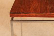 Load image into Gallery viewer, Danish Mid Century minimalist rosewood side table / coffee table by Knud Joos-Jensen for Jason Mobler, circa 1960s
