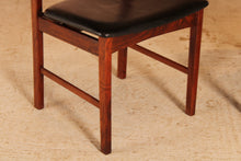 Load image into Gallery viewer, Set of 6 Danish Mid Century rosewood dining chairs, circa 1960s
