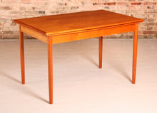 Load image into Gallery viewer, Danish Mid Century extending teak dining table, circa 1970s
