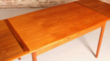 Load image into Gallery viewer, Danish Mid Century extending teak dining table, circa 1970s
