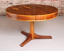 Load image into Gallery viewer, Mid Century 'Drum' yew dining table by Robert Heritage for Archie Shine, circa 1950s
