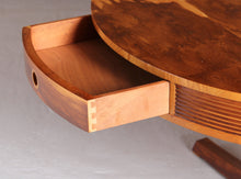 Load image into Gallery viewer, Mid Century 'Drum' yew dining table by Robert Heritage for Archie Shine, circa 1950s
