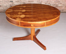 Load image into Gallery viewer, Mid Century 'Drum' yew dining table by Robert Heritage for Archie Shine, circa 1950s
