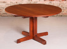 Load image into Gallery viewer, Danish Mid Century solid teak extending dining table, circa 1960s
