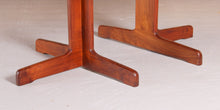 Load image into Gallery viewer, Danish Mid Century solid teak extending dining table, circa 1960s
