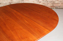 Load image into Gallery viewer, Danish Mid Century solid teak extending dining table, circa 1960s
