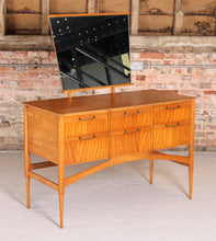 Load image into Gallery viewer, French Mid Century mahogany dressing table with a mirror, circa 1960s
