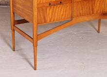 Load image into Gallery viewer, French Mid Century mahogany dressing table with a mirror, circa 1960s
