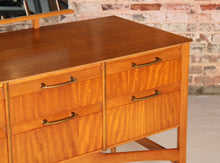 Load image into Gallery viewer, French Mid Century mahogany dressing table with a mirror, circa 1960s
