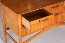 Load image into Gallery viewer, French Mid Century mahogany dressing table with a mirror, circa 1960s
