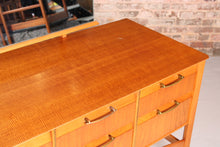 Load image into Gallery viewer, French Mid Century mahogany dressing table with a mirror, circa 1960s
