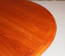 Load image into Gallery viewer, Danish Mid Century extending teak dining table, circa 1970s
