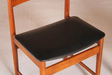 Load image into Gallery viewer, Set of 4 Mid Century teak chairs, circa 1970s.
