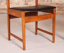 Load image into Gallery viewer, Set of 4 Mid Century teak chairs, circa 1970s.
