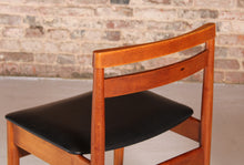 Load image into Gallery viewer, Set of 4 Mid Century teak chairs, circa 1970s.

