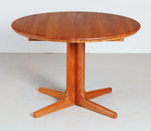 Load image into Gallery viewer, Mid Century Danish style extending solid teak dining table, circa 1970s
