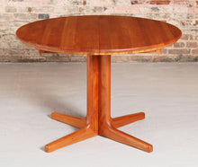 Load image into Gallery viewer, Mid Century Danish style extending solid teak dining table, circa 1970s

