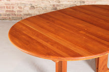 Load image into Gallery viewer, Mid Century Danish style extending solid teak dining table, circa 1970s
