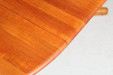 Load image into Gallery viewer, Mid Century Danish style extending solid teak dining table, circa 1970s

