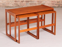 Load image into Gallery viewer, Danish Mid Century teak nest of tables by Arne Hovmand Olsen for Mogens Kold, circa 1960s
