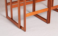Load image into Gallery viewer, Danish Mid Century teak nest of tables by Arne Hovmand Olsen for Mogens Kold, circa 1960s
