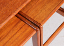 Load image into Gallery viewer, Danish Mid Century teak nest of tables by Arne Hovmand Olsen for Mogens Kold, circa 1960s
