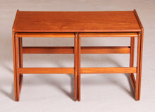 Load image into Gallery viewer, Danish Mid Century teak nest of tables by Arne Hovmand Olsen for Mogens Kold, circa 1960s
