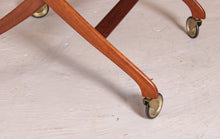 Load image into Gallery viewer, Danish Mid Century folding teak serving trolley by Svend Aage Madsen, circa 1960s
