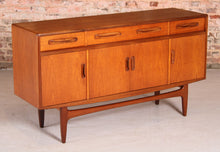 Load image into Gallery viewer, Mid Century G-plan Fresco teak sideboard, circa 1960s.
