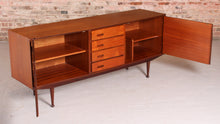Load image into Gallery viewer, Mid Century teak sideboard by Meredew, circa 1960s
