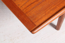 Load image into Gallery viewer, Danish Mid Century large teak coffee table with a magazine rack by Grete Jalk, circa 1960s
