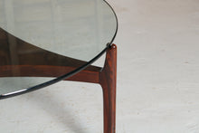 Load image into Gallery viewer, Danish Mid Century model 104 rosewood and glass coffee table by Sven Ellekaer for Christian Linneberg, circa 1960s
