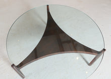 Load image into Gallery viewer, Danish Mid Century model 104 rosewood and glass coffee table by Sven Ellekaer for Christian Linneberg, circa 1960s
