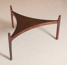 Load image into Gallery viewer, Danish Mid Century model 104 rosewood and glass coffee table by Sven Ellekaer for Christian Linneberg, circa 1960s
