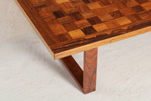 Load image into Gallery viewer, A Danish mid century chequered rosewood rectangular coffee table by Poul Cadovius for France &amp; Sons circa 1960s
