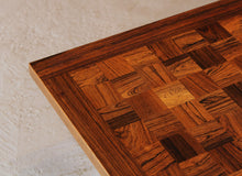 Load image into Gallery viewer, A Danish mid century chequered rosewood rectangular coffee table by Poul Cadovius for France &amp; Sons circa 1960s
