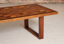 Load image into Gallery viewer, A Danish mid century chequered rosewood rectangular coffee table by Poul Cadovius for France &amp; Sons circa 1960s
