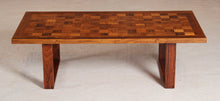 Load image into Gallery viewer, A Danish mid century chequered rosewood rectangular coffee table by Poul Cadovius for France &amp; Sons circa 1960s
