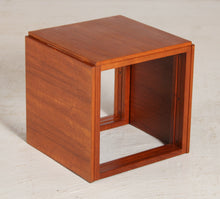 Load image into Gallery viewer, Danish Mid Century Model 33 Cube teak nest of three tables designed by Kai Kristiansen for Vildbjerg Møbelfabrik circa 1960s
