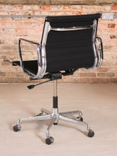 Load image into Gallery viewer, Set of 4 model EA117 Eames swivel office chairs with black fabric upholstery manufactured by Vitra, circa 1980s
