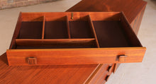 Load image into Gallery viewer, Mid Century rosewood and teak sideboard with curved ends by Vanson, circa 1960s
