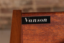 Load image into Gallery viewer, Mid Century rosewood and teak sideboard with curved ends by Vanson, circa 1960s
