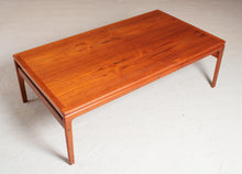 Load image into Gallery viewer, Danish Mid Century large teak coffee table by Trioh, circa 1960s
