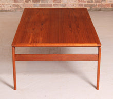Load image into Gallery viewer, Danish Mid Century large teak coffee table by Trioh, circa 1960s

