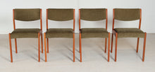 Load image into Gallery viewer, Set of 4 Danish teak dining chairs, circa 1960s
