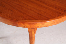 Load image into Gallery viewer, Danish Mid Century teak dining table by Ib Kofod Larsen for Faarup Mobelfabrik, circa 1960s
