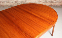 Load image into Gallery viewer, Danish Mid Century teak dining table by Ib Kofod Larsen for Faarup Mobelfabrik, circa 1960s

