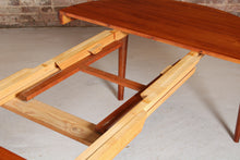Load image into Gallery viewer, Danish Mid Century teak dining table by Ib Kofod Larsen for Faarup Mobelfabrik, circa 1960s
