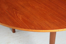 Load image into Gallery viewer, Mid Century round extending teak dining table by McIntosh, circa 1960s
